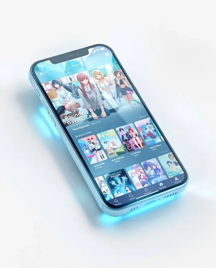 动漫人物图片网 移动端 App 界面预览